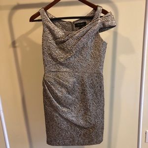 Escada Metallic Cocktail Dress